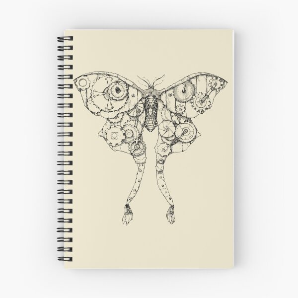 Item preview, Steampunk Luna Moth (línea negra) de Sam Deacon Art designed and sold by Sam Deacon Art.