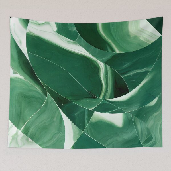 Item preview, Abstract Green Leaf Pattern designed and sold by UnlockingDesign.