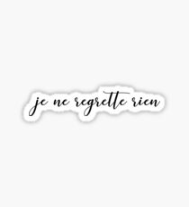 Je ne regrette rien Sticker