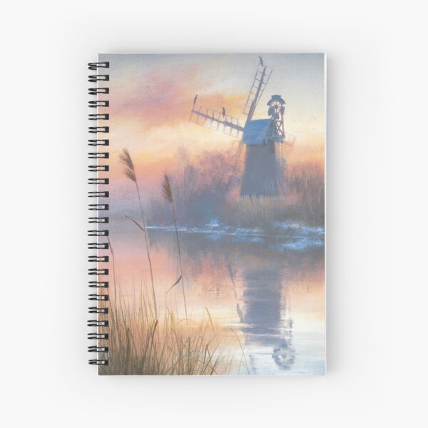 Winter Evening at Turf Fen Spiral Notebook