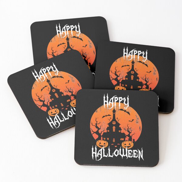 Item preview, Happy Halloween Art Design Draw Street Art Word Text Phrase Quote Orange Black designed and sold by BK-Fishing.