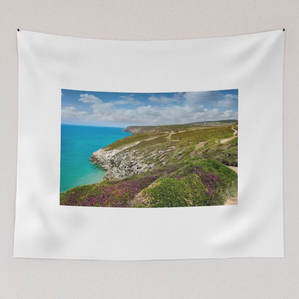 Item preview, Walkers on the St Agnes heritage coast path , Chapel Porth Cornwall designed and sold by eddiej.
