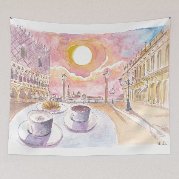 Item preview, Saint Mark's Square with Coffee and Brioche designed and sold by artshop77.