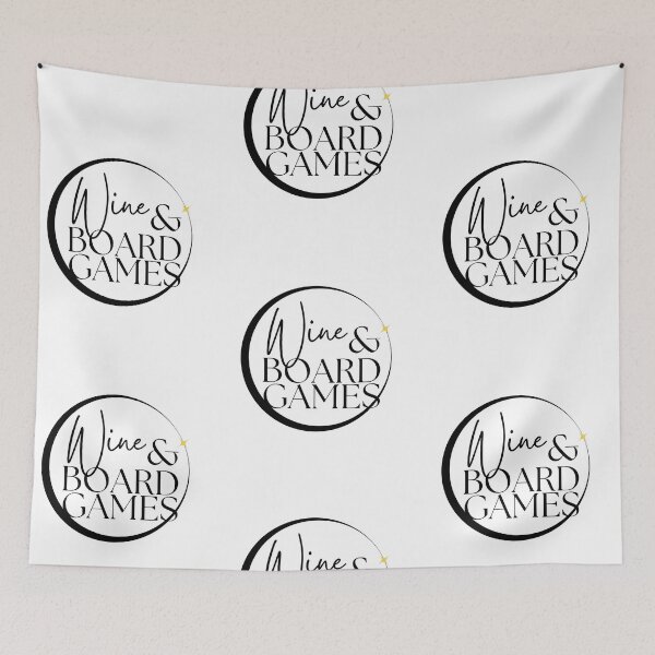 Item preview, Wine & Board Games - black designed and sold by gamenighttees.