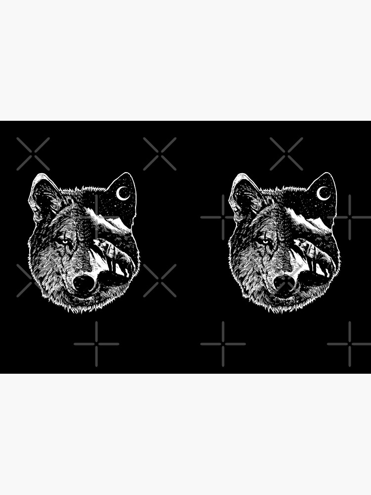 Night wolf - Animal Theme Design Suitable for Men and Women by barmalisiRTB