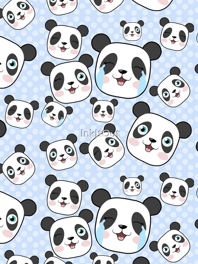 Thumbnail 4 of 4, iPhone Case, Panda Pattern with spots designed and sold by InkItOut.