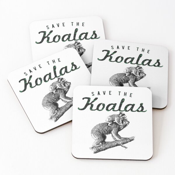 Item preview,  Save the koalas hats, save the koalas shirts, save the koalas phone cases, save the koalas dress, save the koalas backpack, save the koalas shirts for lovers koala  designed and sold by Poussyarts.