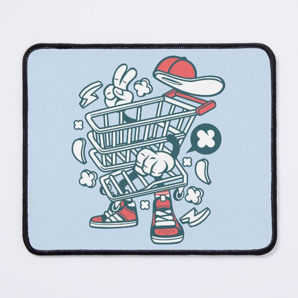 Item preview, Cute Shopping Cart With Hand And Shoes  designed and sold by Artistic Prints.