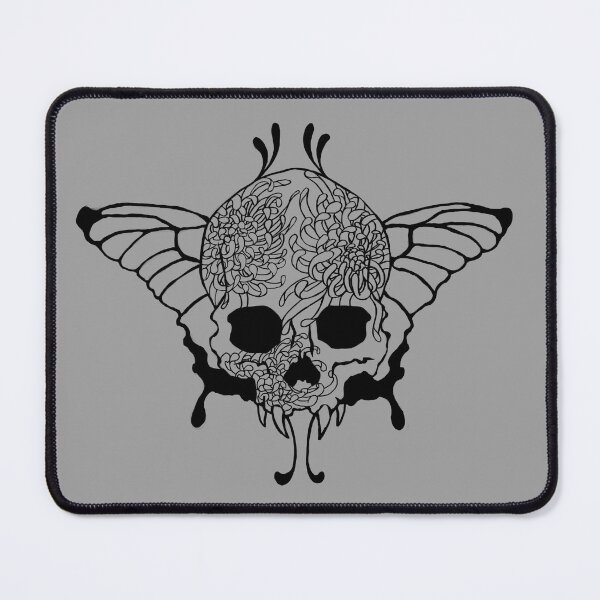 Item preview, Chrysanthemum Butterfly and Skull: Tattoo Style designed and sold by kikoeart.