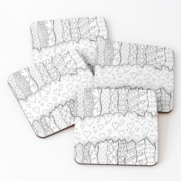 Item preview, Wavy Heart Stripes designed and sold by Alaina Perry.