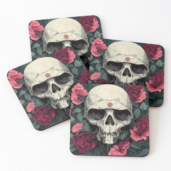 Item preview, winter skull - skulls and roses designed and sold by Chillapy.