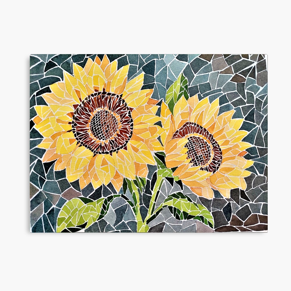 ☆サイン入り☆「MOSAIC ART」 いすぼくろ Sunflower Mosaic