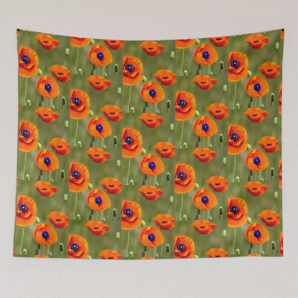 Aperçu de l'œuvre HIGHLY COLORED  ( COLOURED) OCHRE POPPIES créée et vendue par sailorsam1805.