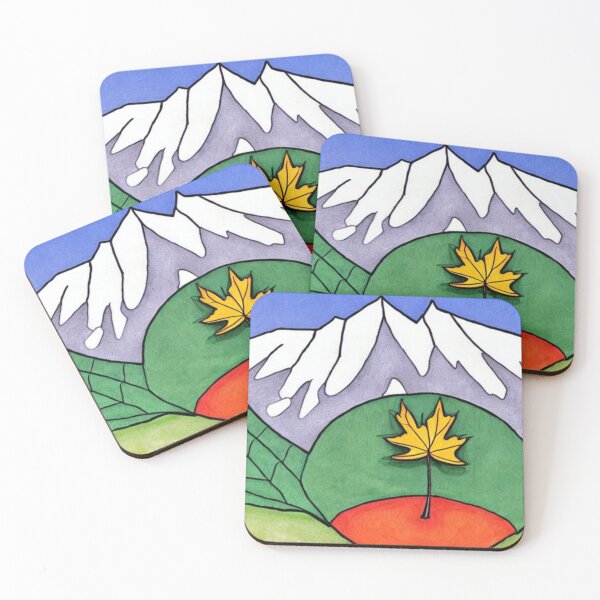 Item preview, Mountain and Maple Leaf Art designed and sold by YegMark.