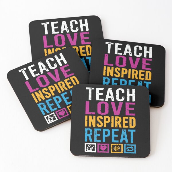 Item preview, Teach Love Inspired Repeat Quote Gifts for Teachers Days  designed and sold by TajfunX.
