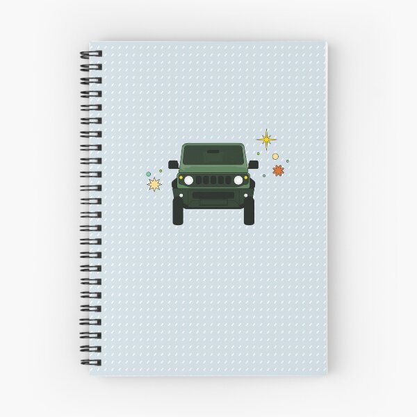 Item preview, Jungle Green Suzuki Jimny - Light Blue Dotted Pattern designed and sold by stoicjimny.