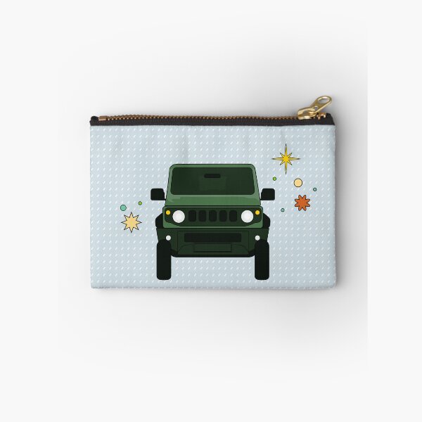Item preview, Jungle Green Suzuki Jimny - Light Blue Dotted Pattern designed and sold by stoicjimny.