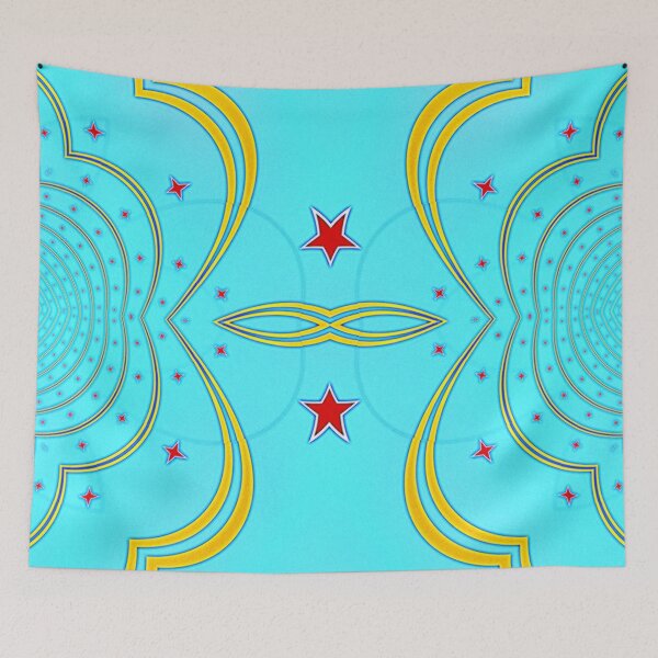 Item preview, ARUBA - ABSTRACT ARUBA FLAG PATTERN - ONE HAPPY ISLAND designed and sold by Ralek.