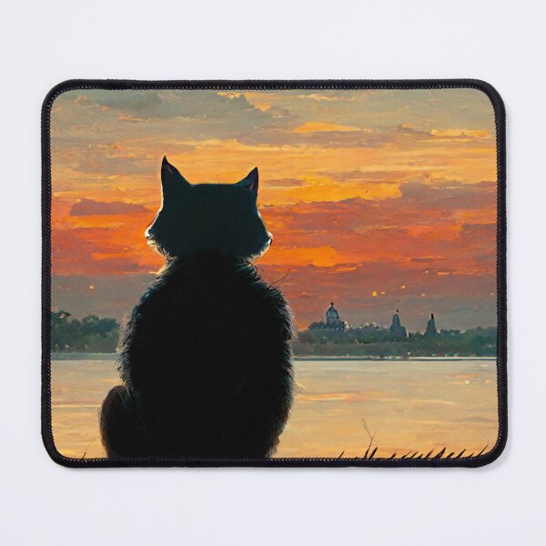 Item preview, Cat watching a sunset designed and sold by SJG-digital.