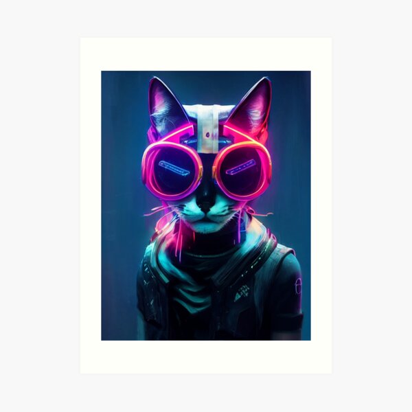 Cat Playing Chess, AI Generated Art Print for Sale by JacobJGuzman