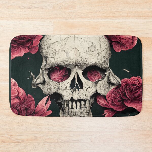 Item preview, winter skull - skulls and roses designed and sold by Chillapy.