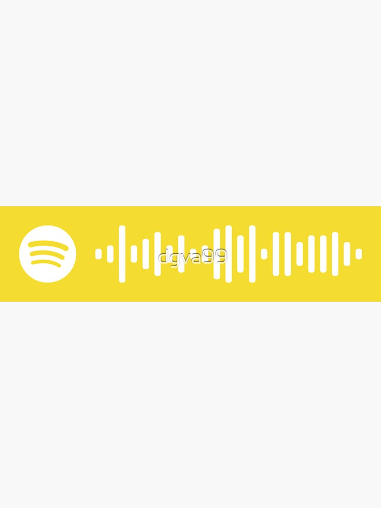 "Coldplay Yellow Spotify Code" Sticker for Sale by dgva99 Redbubble
