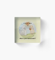 What's your Superpower? Acrylic Block
