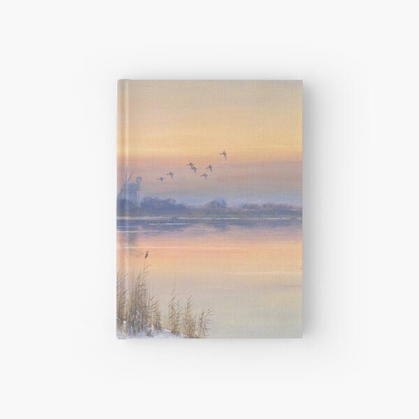 Winter Morning at Horsey Mere Hardcover Journal