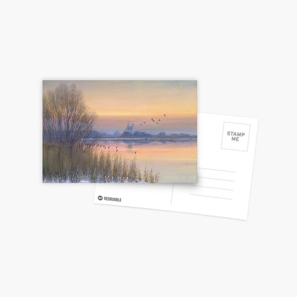 Winter Morning at Horsey Mere Postcard