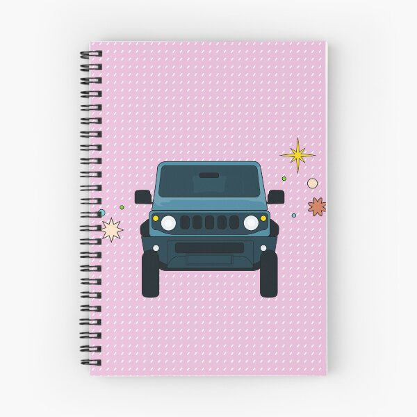 Item preview, Brisk Blue Suzuki Jimny - Pink Dotted Pattern designed and sold by stoicjimny.