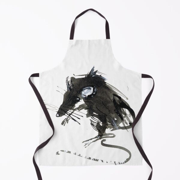 Item preview, Black inky rat designed and sold by InkandWillow.
