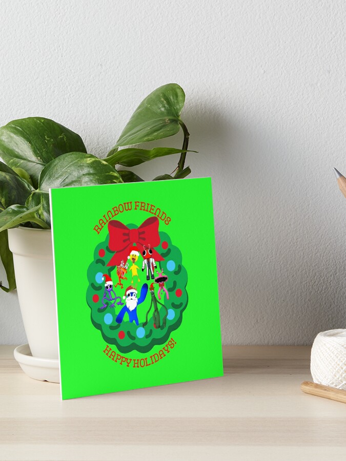 My Best Rainbow Friend Green Art Board Print for Sale by TheBullishRhino