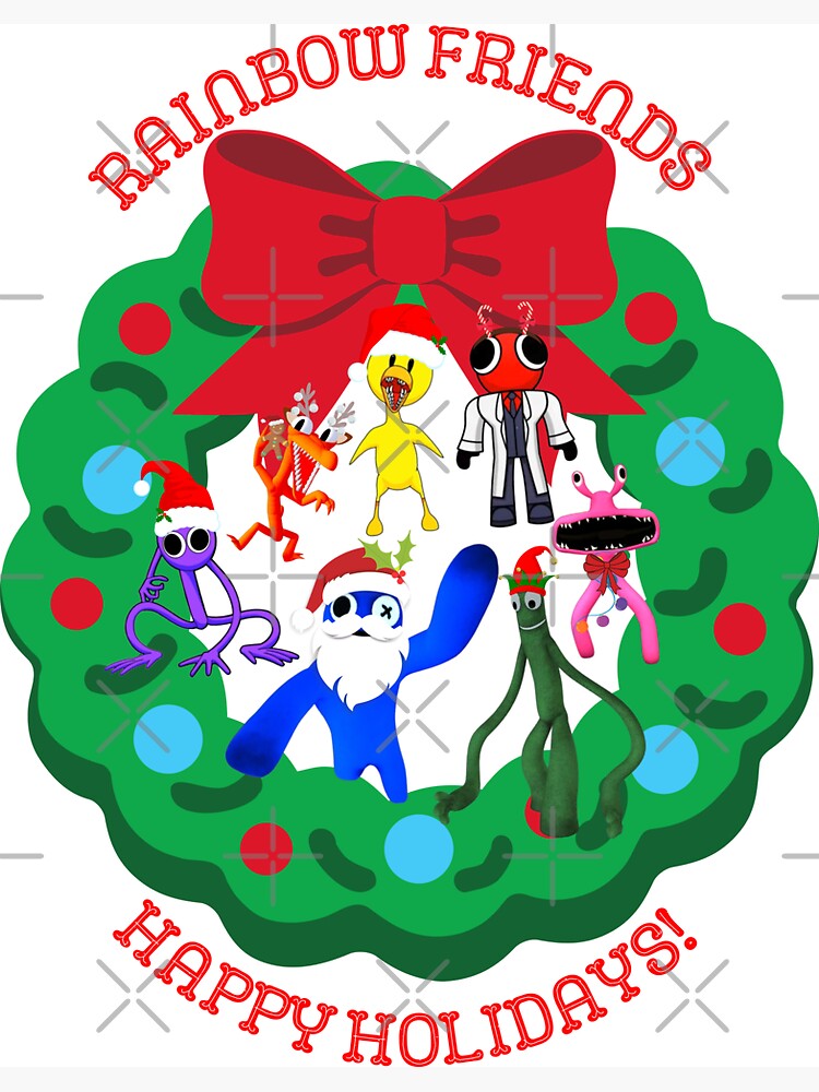 Christmas Rainbow Friends Chapter Two  Art Board Print for Sale by  TheBullishRhino