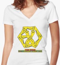 exo power 509 Women's Fitted V-Neck T-Shirt