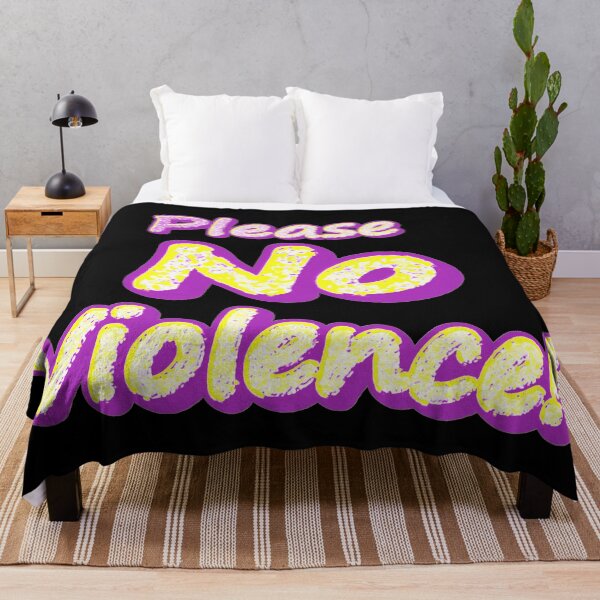 Item preview, "Please No Violence!" Cute Design. Buy Now designed and sold by Health And Fitness Posts e-Store.