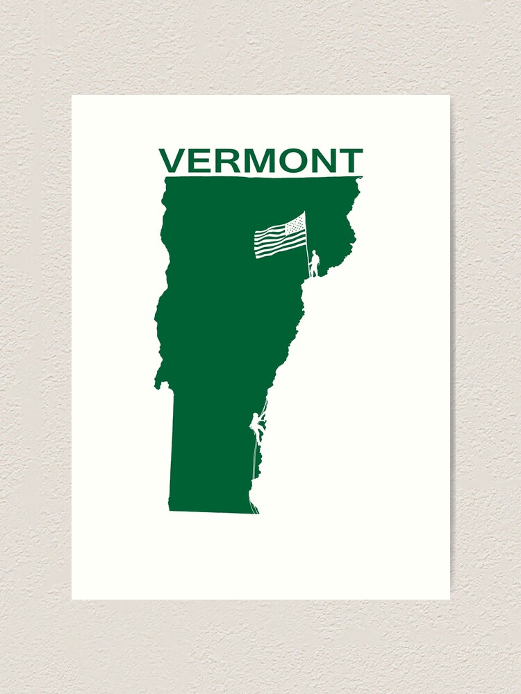 Alternate view of VERMONT Art Print