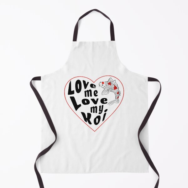 Item preview, Cute Fish Heart Love Me Love My Koi designed and sold by Koiartsandus.