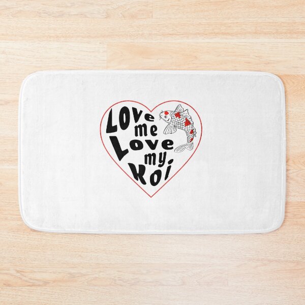 Item preview, Cute Fish Heart Love Me Love My Koi designed and sold by Koiartsandus.