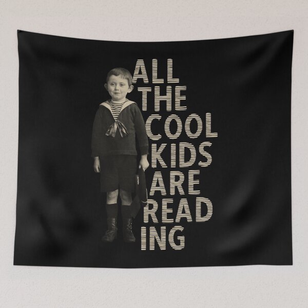 Item preview, All The Cool Kids Are Reading Retro Style designed and sold by JulianoZn97.