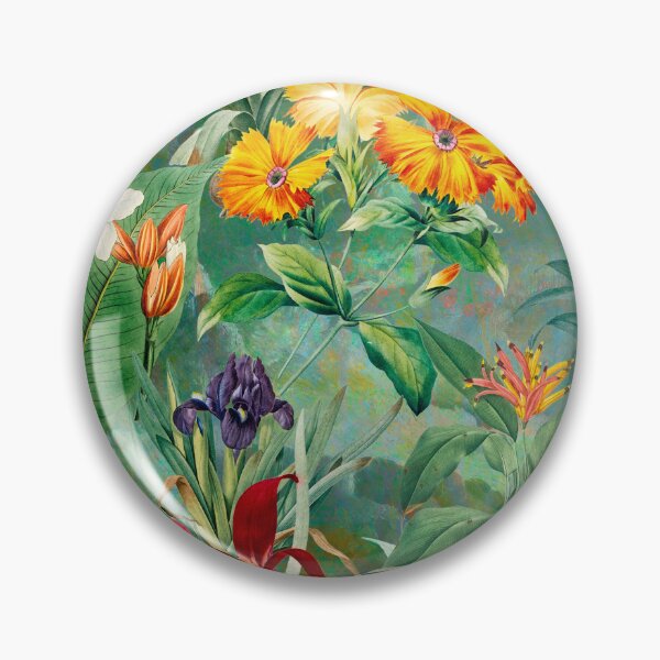 Artikelvorschau, Trendy tropisches Laub exotisches Blumenmuster, Blätter und Blumen tropisches Muster, botanische Illustration, grüne Blumenillustration entworfen und verkauft von ZeinabTaha.