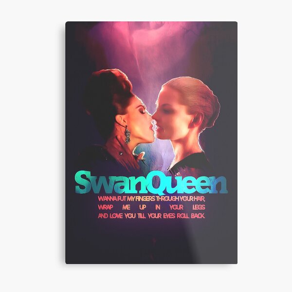 Evil Swan Queen Fanart Metal Print