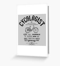 Cycologist Greeting Card
