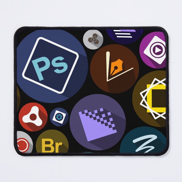 Item preview, Adobe logos seamless pattern designed and sold by Lefteris Betsis.