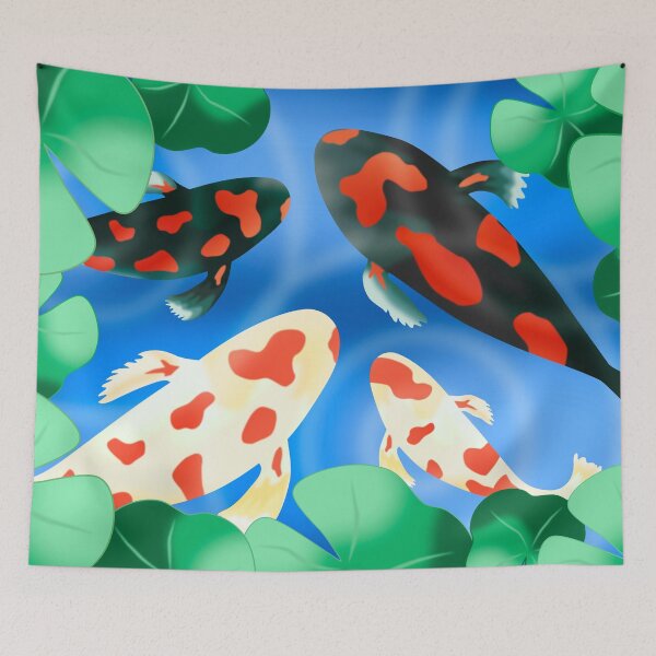 Item preview, Four Koi in a Pond designed and sold by OutOfNowhere.