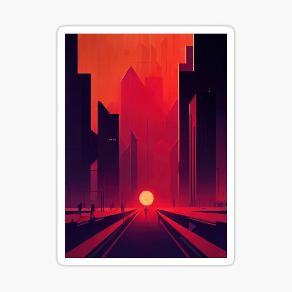 Item preview, Crimson Downtown designed and sold by BasajaunStudio.
