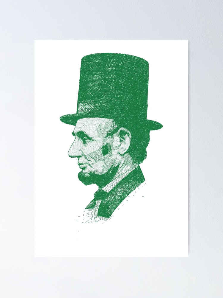 Alternate view of Abraham Lincoln Poster