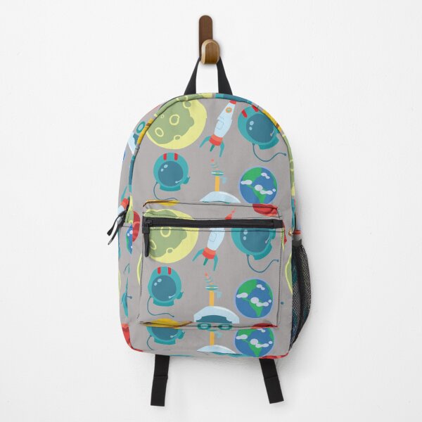 Item preview, cute space pattern with earth and rover - seamless pattern designed and sold by AspectArtWorks.