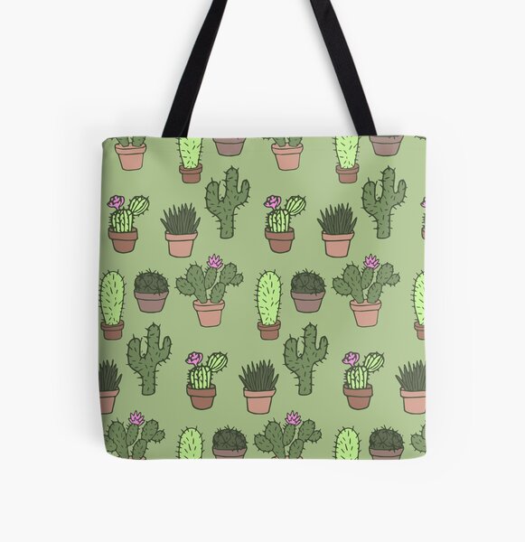 Sweet Succulents & Cacti All Over Print Tote Bag