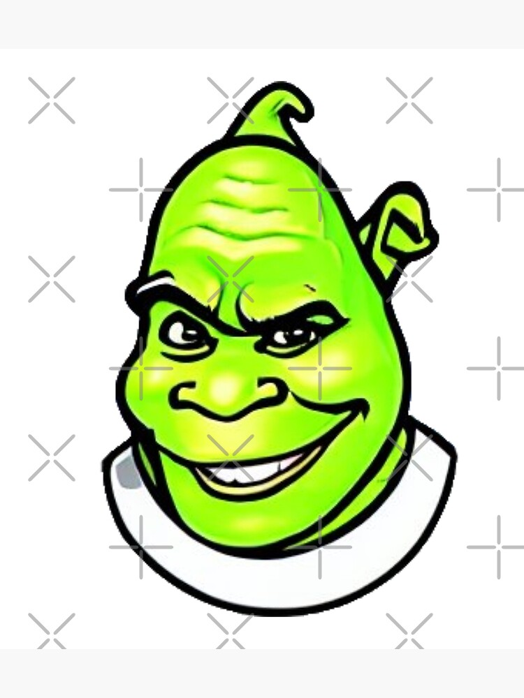 Screaming Shrek  Metal Print for Sale by SunnyMoonCrafts