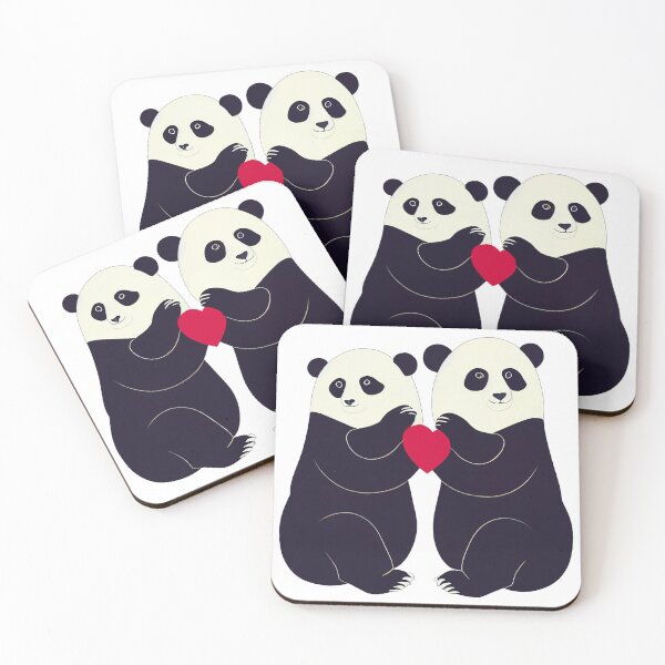 Item preview, Panda Bears in Love designed and sold by wonderlandshops.